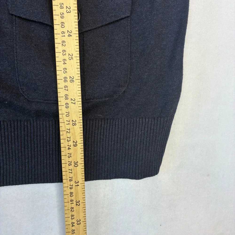 Banana Republic Cardigan Mens XXL Navy Blue Cotton V-Neck Button Front NWT